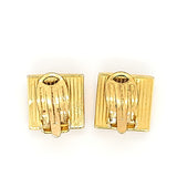Vintage Damascene Hand-crafted Hummingbird Clip on Earrings - Gold Plated | Peter's Vaults