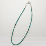 Vintage Oval Beaded Turquoise Necklace with Sterling Clasp - One of a Kind | Peter's Vaults