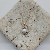 Whimsical Pearl and Double Row Diamond Necklace in 14K Yellow Gold  Peter's Vault