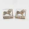 Grand Vintage Handcrafted Equestrian Mother of Pearl Horse Cufflinks  Peter's Vaults