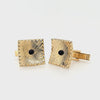 Alluring Vintage Hand-Crafted Gold Plated Onyx Cufflinks in Great Condition  Peter's Vaults