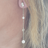 Long Diamond Drop Earrings in 10K - Peter's Vaults